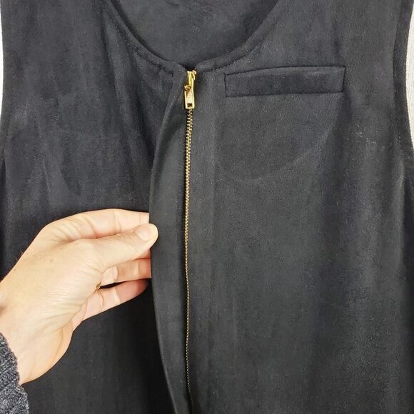 GB Girls Velour Sleeveless Dress Black Size XL - Picture 6 of 10